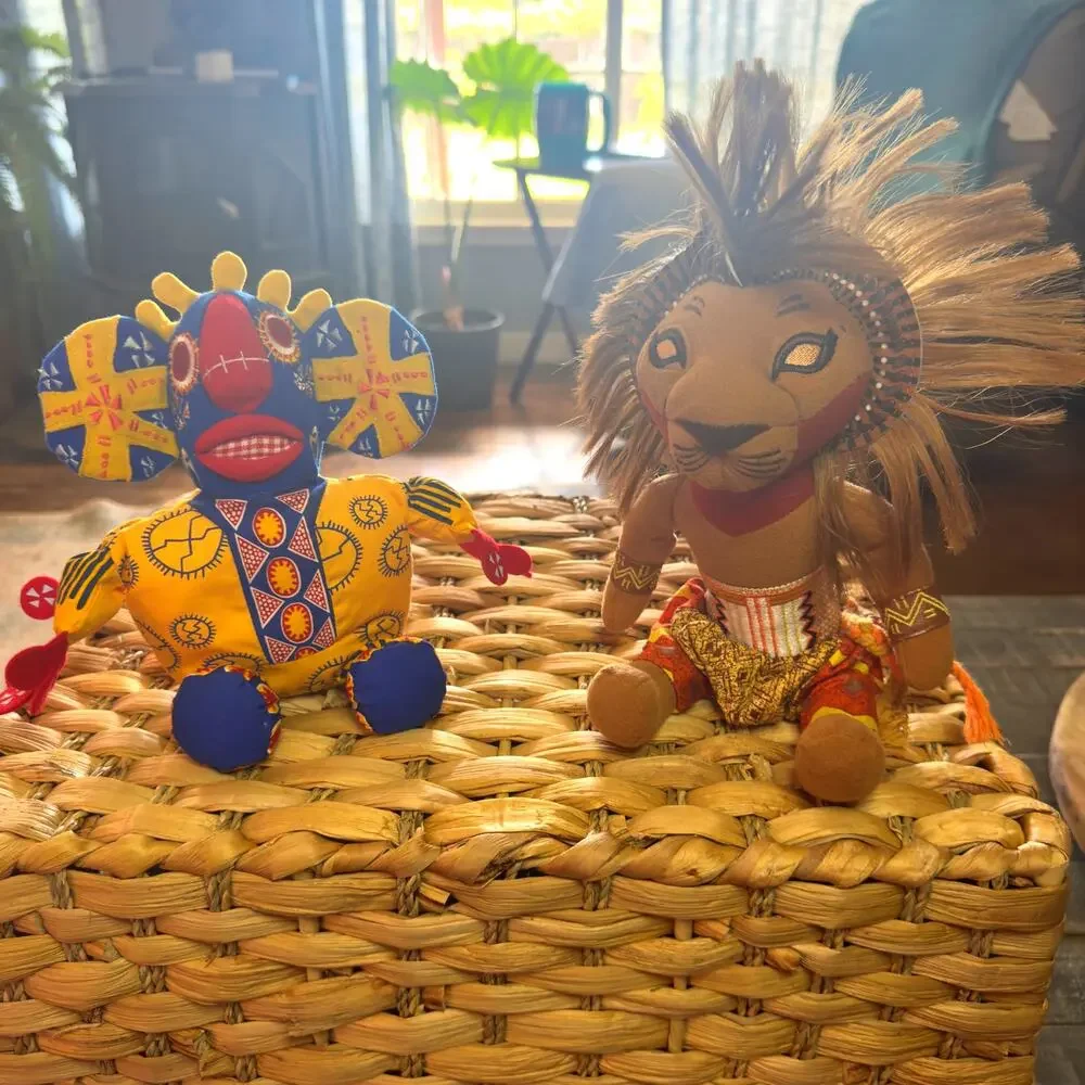 Disney The Lion King Broadway Musical Plushes Simba & Trickster, Stuffed Animals